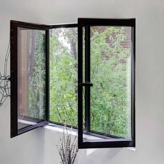 Inward opening aluminium window with tilt and turn hardware